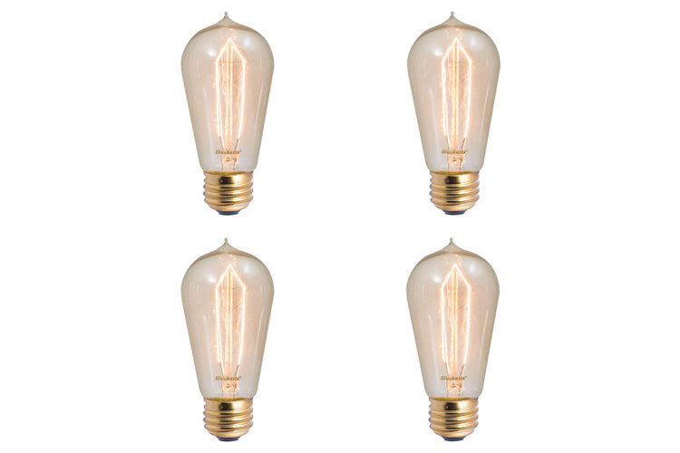 40 Watt, ST18 Incandescent, Dimmable Light Bulb, (2200K) E26/Medium (Standard) Base