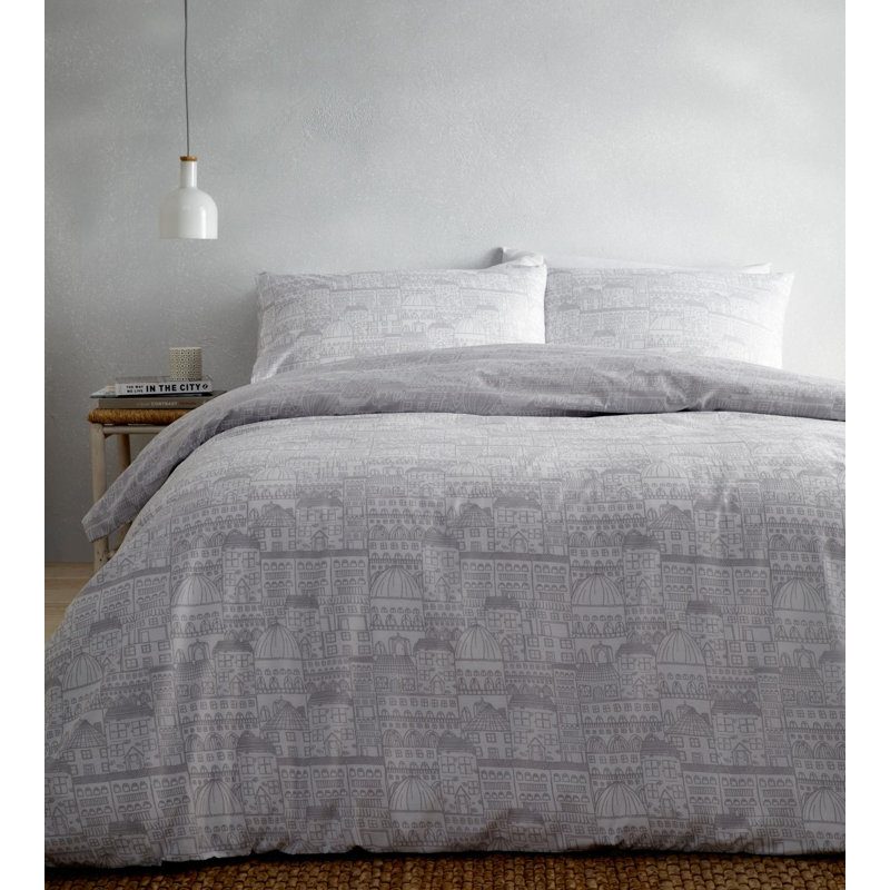 Auguste, Kingsize - 2 Standard Pillowcases, Grey