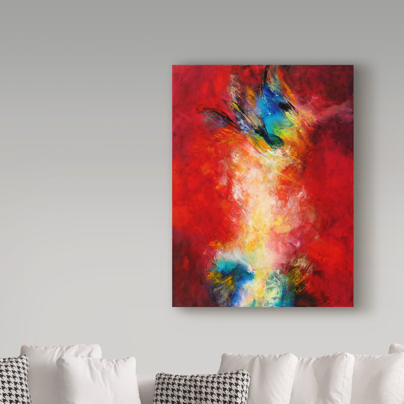«Light Connection» de Barabbas, reproduction de peinture acrylique sur toile tendue, H 47 po x l 35 po x P 2 po