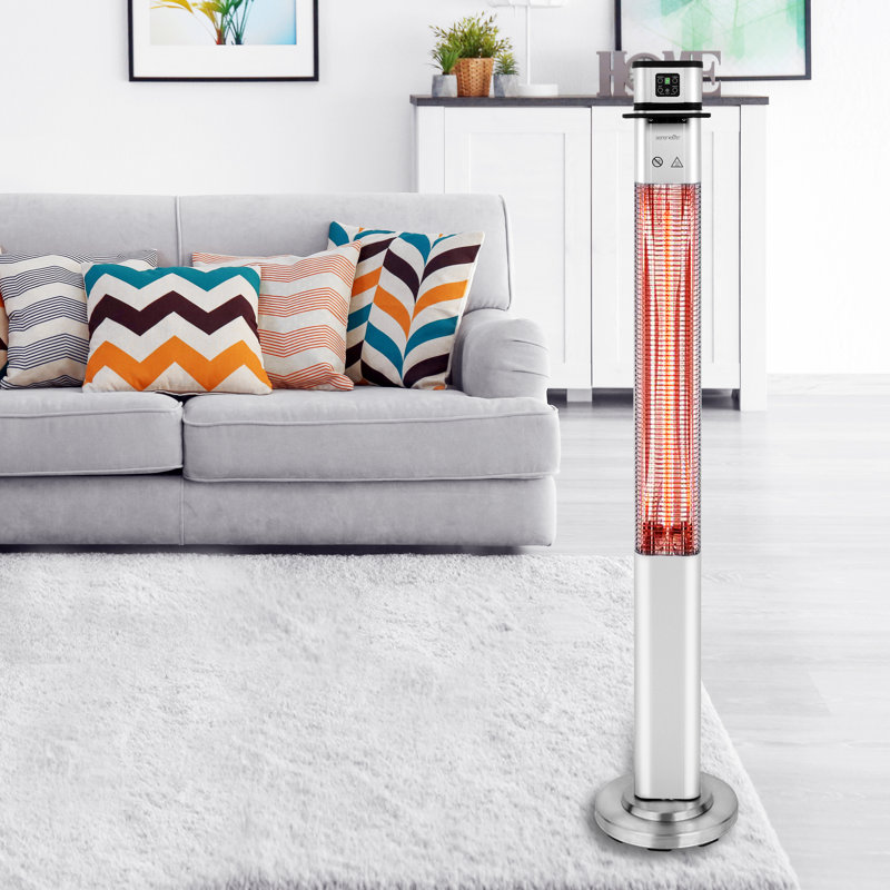 Stainless Steel Electric Infrared Patio Heater with Remote Control