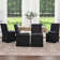 21" Wide Modern No Assembly Upholstered Linen Side Dining Chair with Casters (Set of 4)