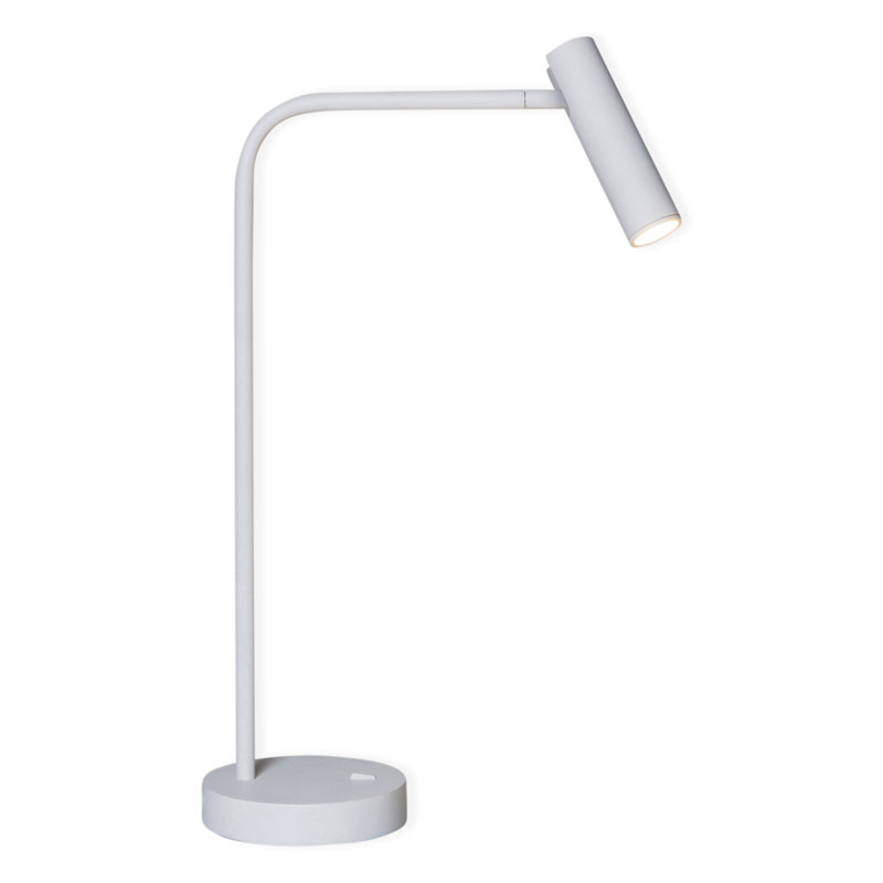 Enna LED Table Lamp, Matt White