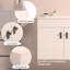 Meuble-lavabo de 30 po avec pieds en métal, avec lavabo en céramique, deux portes d'armoire, bois massif, sans les robinets,