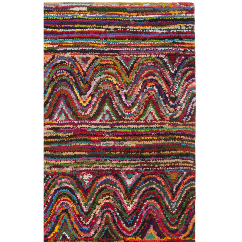 Tapis en coton touffeté à la main Anaheim, Rectangle 8 pi x 10 pi