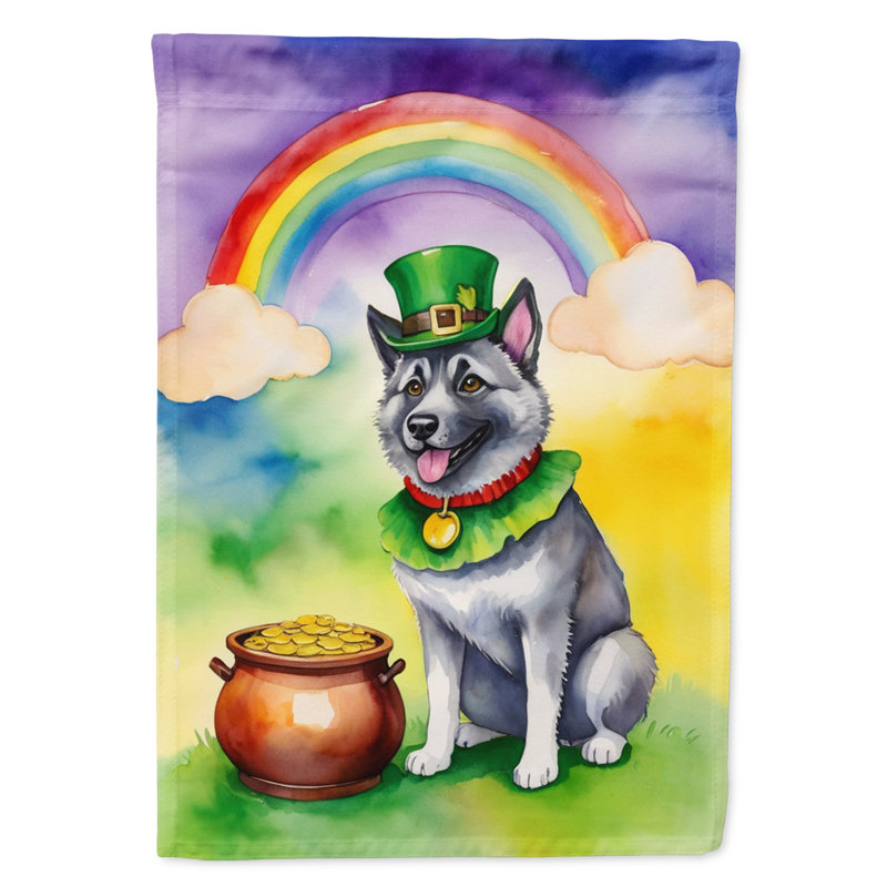 Drapeau de jardin double face en polyester H 15,5 po x l 11,25 po St Patrick's Day