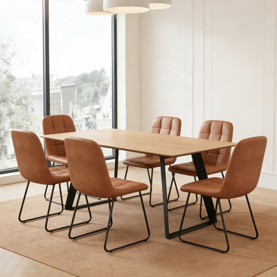 Kitchen Kitchen Dining Set, Extendable Dining Kitchen Table with Dining Chairs