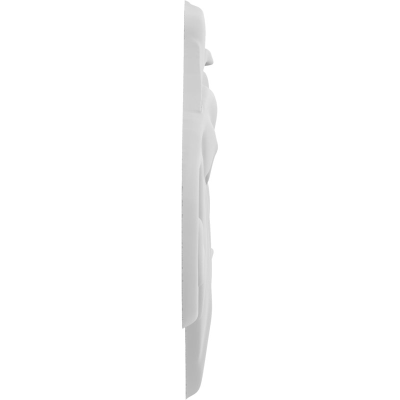 Rosettes de qualité supérieure, H 6 po x l 4,5 po x P 0,5 po, Droite