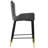 Upholstered Counter Stool with Metal Frame