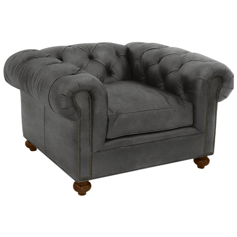 Chesterfield Chair, Old Silver, Brussels Oyster, French Ivory