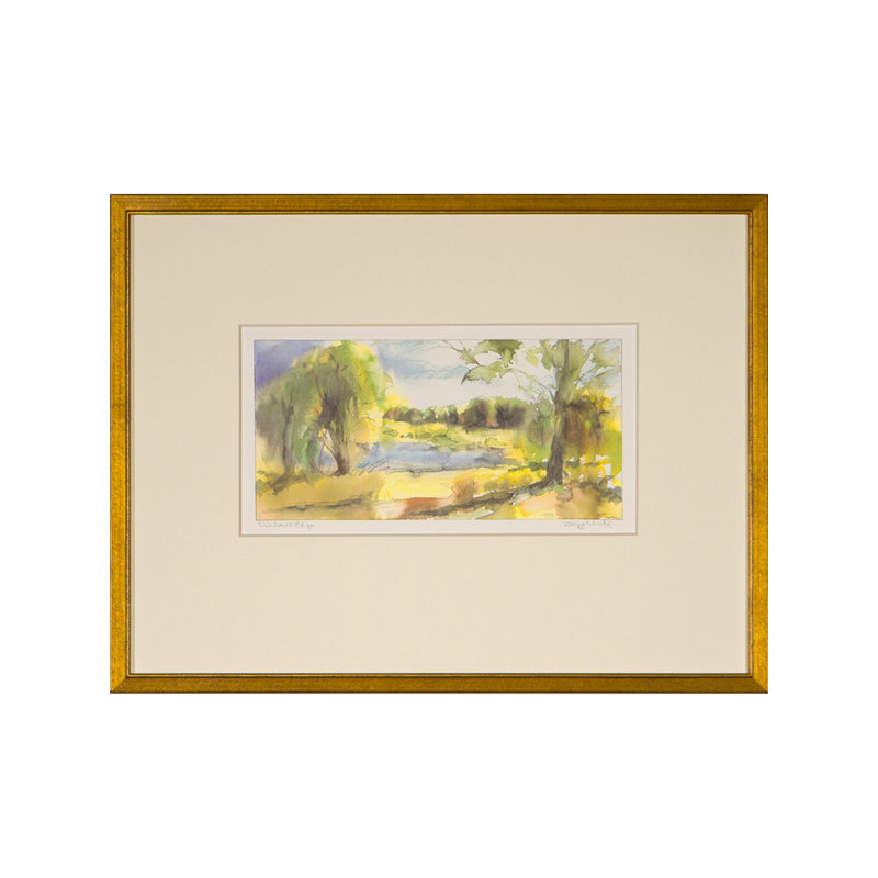 Willows Edge par Daughdrill - peinture encadrée