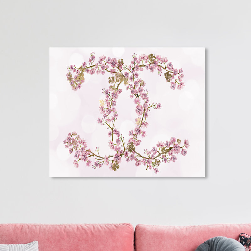 «Fashion and Glam Sakura Love Lifestyle», impression sur toile tendue, H 24 po x l 36 po x P 0,8 po