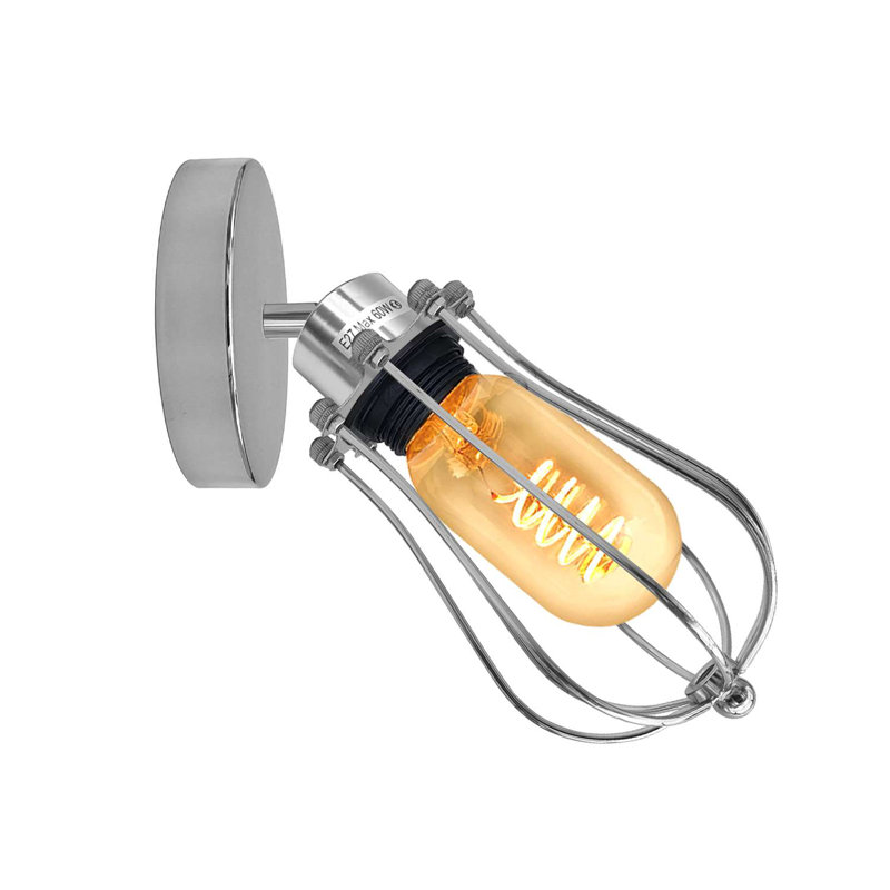 Bomar Armed Sconce, Chrome, No