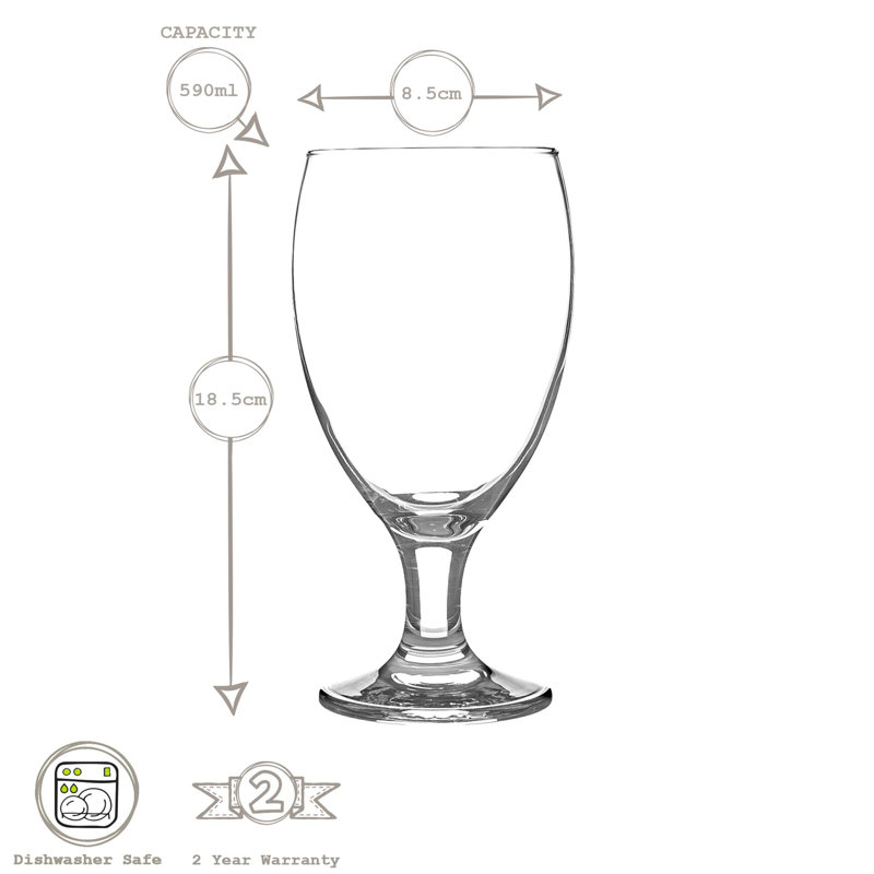 590ml Drinking Glass Set, 590 ml