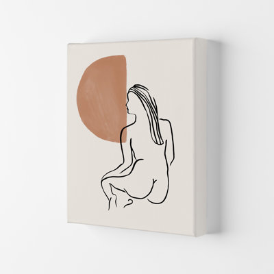 Line Nudes Back 2 1 Piece Wall Art
