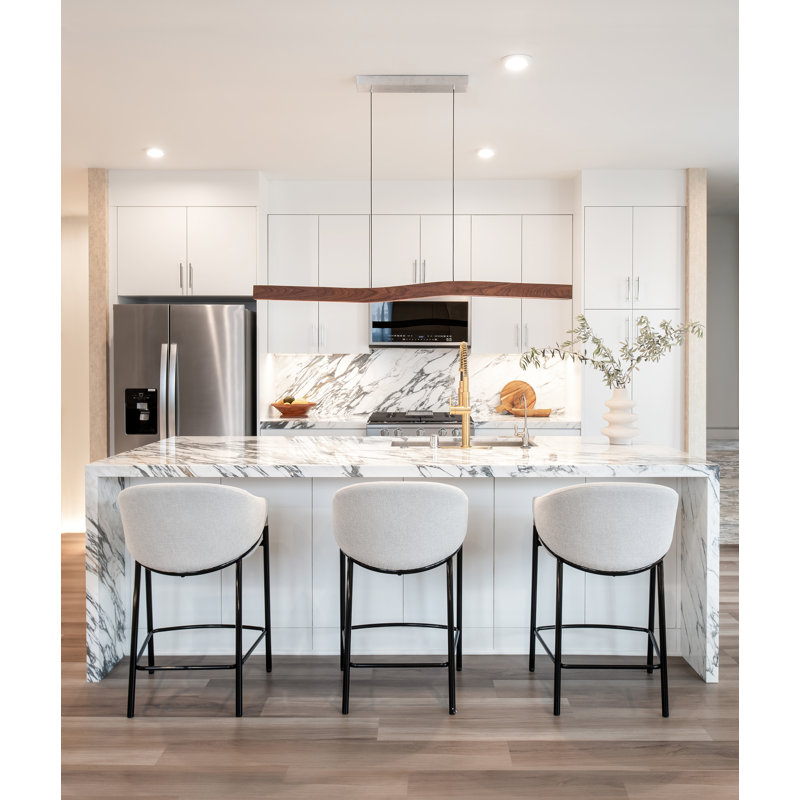 Camur 1 - Light LED Pendant, Walnut