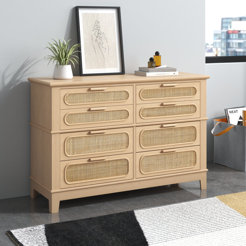 Jolene 52'' W 8 - Drawer Dresser, Natural