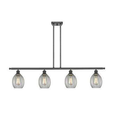 Luminaire suspendu linéaire à 4 lumières pour îlot de cuisine Bolduc
