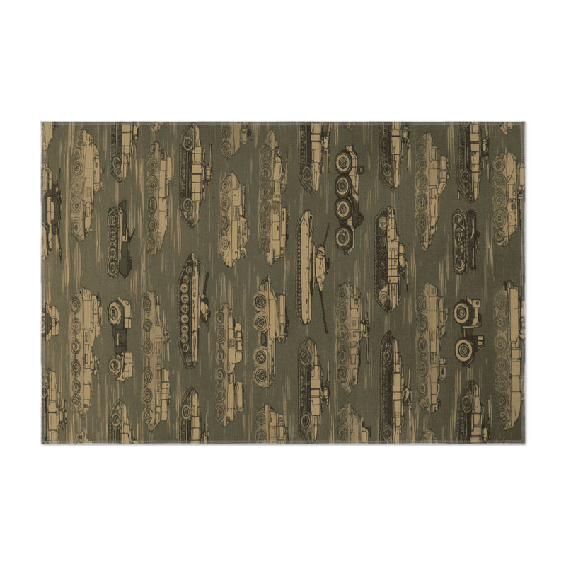 Tapis intérieur et extérieur brun Transport, Rectangle 4pi x 6 pi