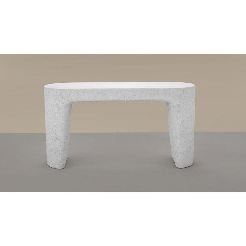 Neemias 120.5cm Console Table, Ivory 