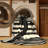Machine Washable Oryn Salamander Modern Striped Rug in Black – Black Binding-1845063552