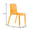 Lade Transparent Plastic Stackable Dining Chair with Waterfall Edge Seat – Lightweight Versatile Accent & Kitchen Side Chair, No Assembly Required-884078974