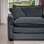 Ensemble de canapé de salon en tissu moderne deux pièces, deux canapés 2 places avec grand fauteuil inclinable à 8 coussins, tissu en velours côtelé gris-954062219
