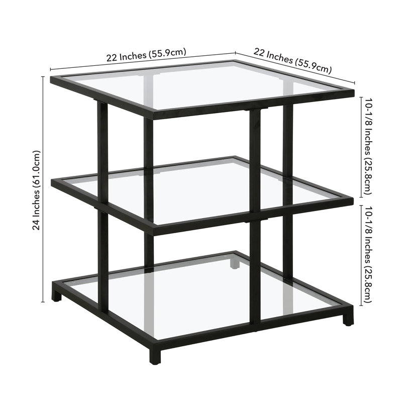 Falito Side Table, Blackened Bronze