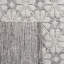 Tapis ivoire / gris en laine tissé à la main Sharene-1604485998