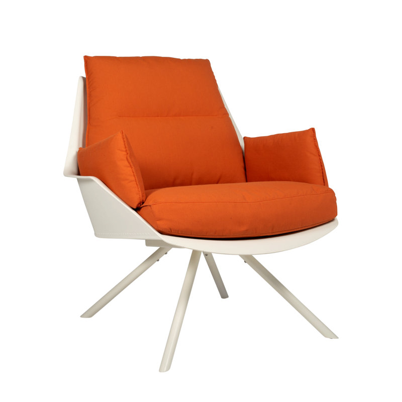 Fauteuil de terrasse avec coussin Anou, Pêche