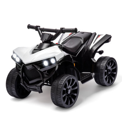 VTT électrique 6 roues 4 roues pour enfants avec musique et lumières, jouet autoportant de 1,8 MPH, pédale, roues durables, cadeau idéal pour les tout-petits et les enfants