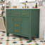 Elegant Wood Bathroom Vanity with Glossy Basin and Ample Storage Space-665812187