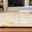 Tapis en laine / coton touffeté à la main Berman en ivoire / or-1407421293