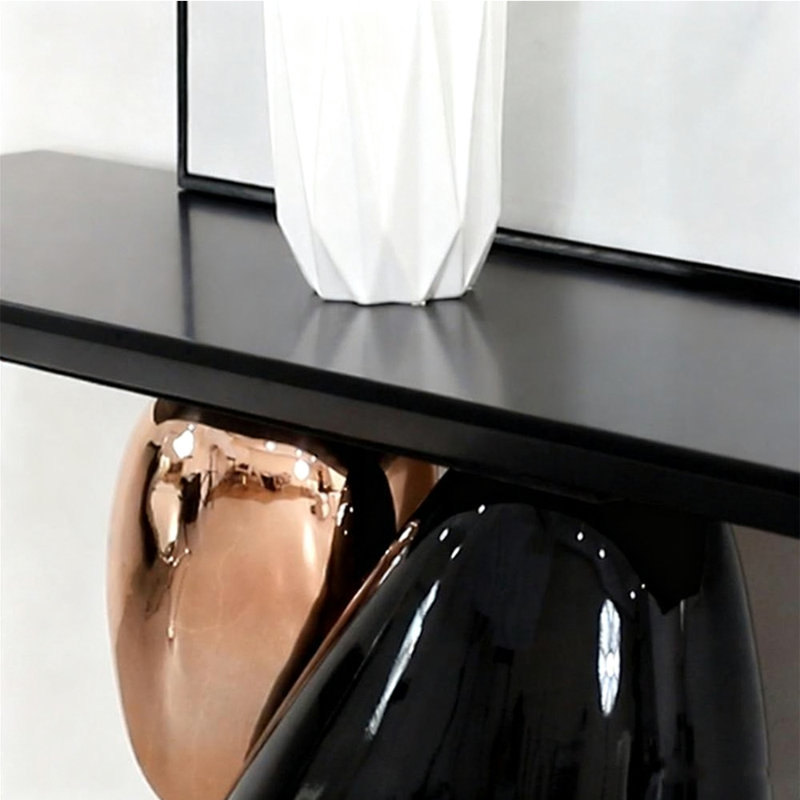 Table de véranda simple de style moderne., H 34,6 po x l 47,2 po x P 15,7 po