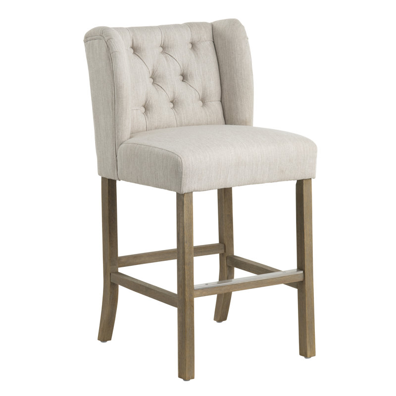 Set Of 2 Upholstered Counter Stools