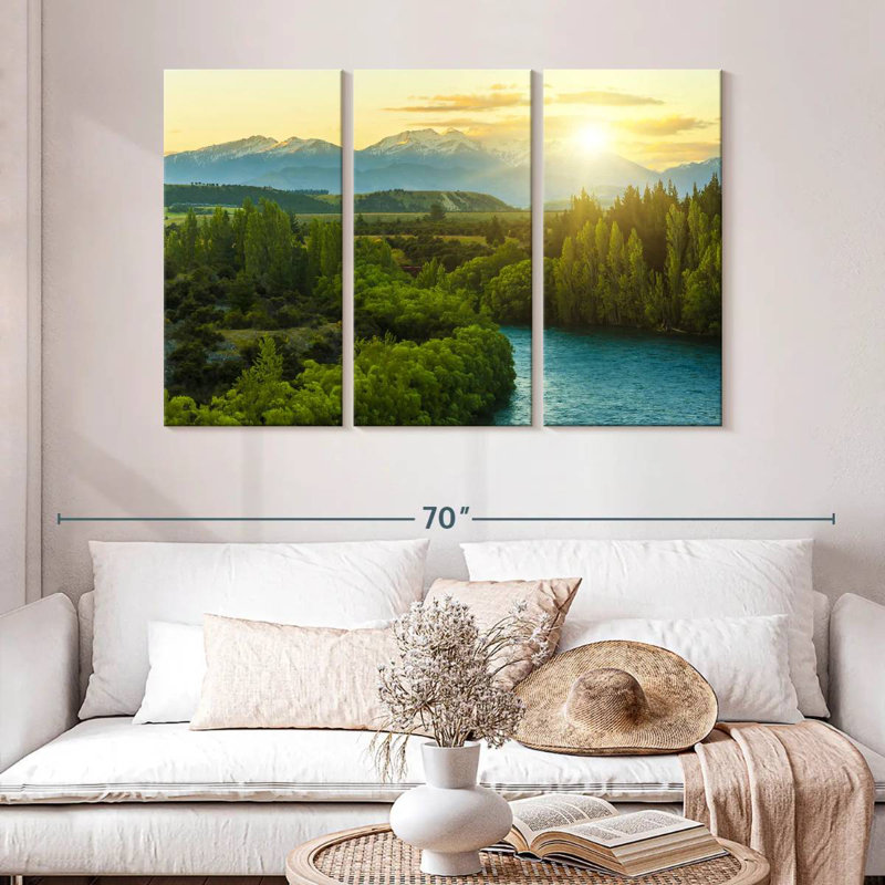 Alvord Morning In Clutha River, 32" H x 50" W