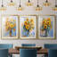 FLORAL Series CDLXIX - Impression encadrée sur mesure de qualité supérieure - 3 pièces-49765255-49765259