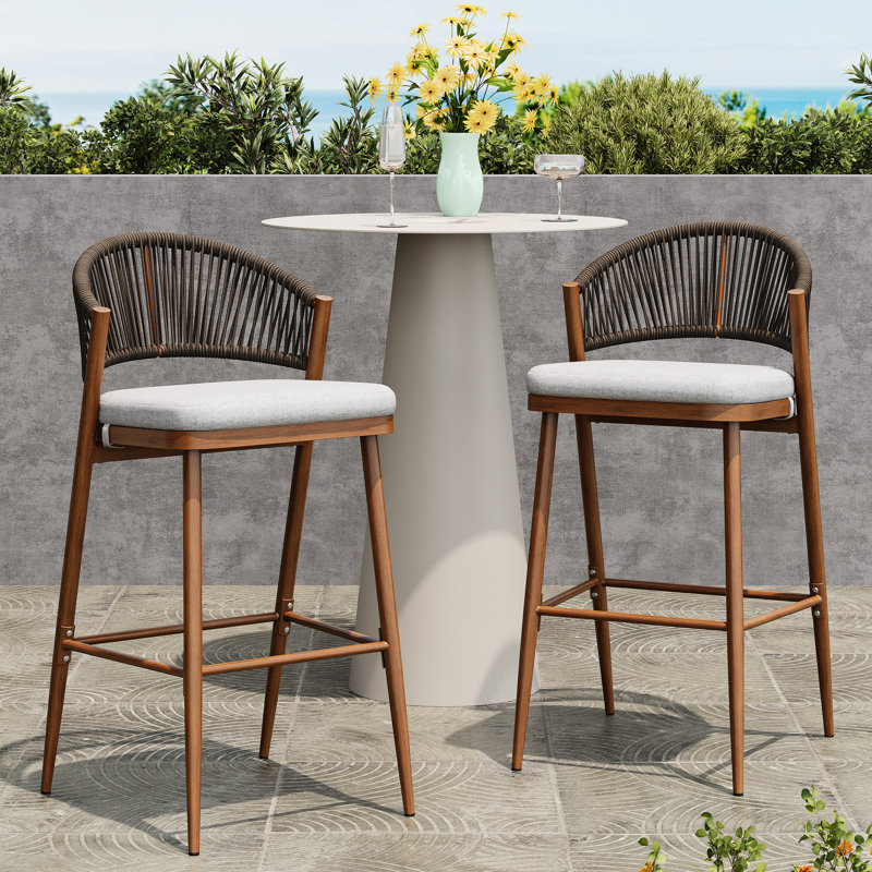 2 sièges extérieurs dans l'eau - Coussin, Forme ergonomique, PE, Structure en aluminium, Style moderne et finition soignée, avec coussin