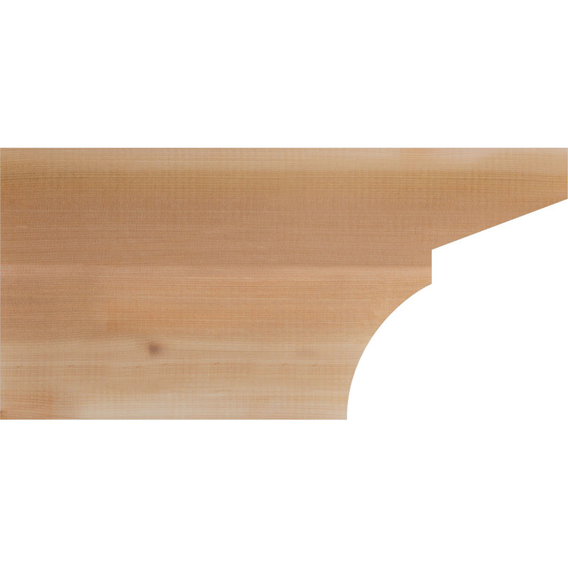 Queue Monterey, Cèdre rouge, 12" H x 24" W x 3.5" D