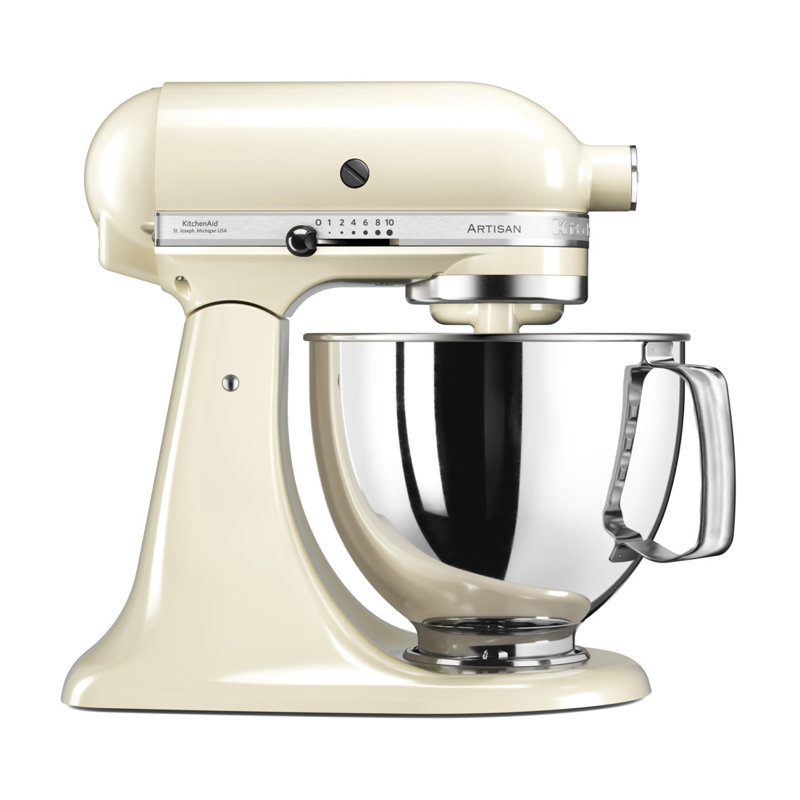 KitchenAid 4.8L Artisan Tilt-Head Stand Mixer, Almond Cream