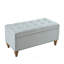 Banc de rangement repose-pieds, charnière de support encastrée facile à ouvrir, garniture de rivet, chambre à coucher, entrée, salon, linge de maison （UNIQUEMENT OTTOMAN)-1691870520
