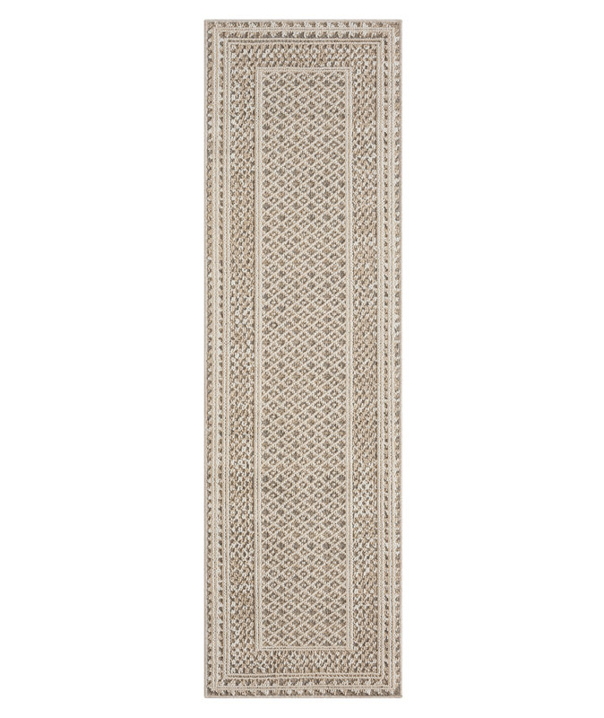Dravin Polypropylene Beige Indoor/Outdoor Rug, Rectangle 3'3" x 5'