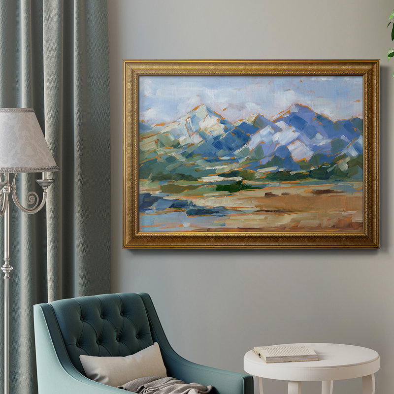 Mountain Peaks II - Peinture sur toile encadrée, H 16 po x l 20 po