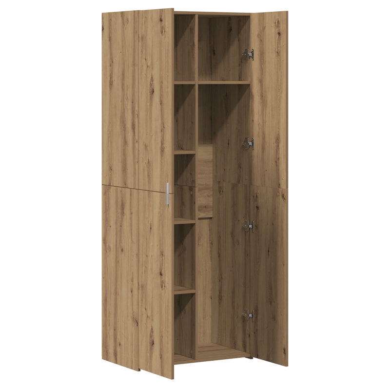 Highboard 70X42.5X185 Cm Engineered Wood, Artisan Oak