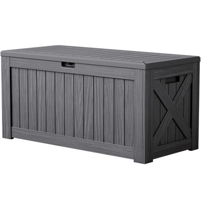 120 Gallons Water Resistant Lockable Deck Box