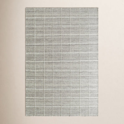 Lavande Hand-Woven Geometric Gray Rug