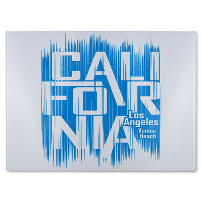 California Venice Beach Glass Chopping Board