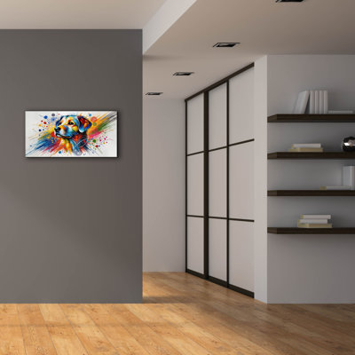  «Dog Paint Splash» par Rey Klimt, art mural sur toile