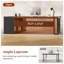 70.9" Executive Desk, L Shaped Desk With Power Outlets, Corner Computer Desk With 3 Storage Drawers For Home Office-1791259361