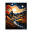Farmhouse Farmstead Enchantment Pointillism - Horloges murales paysage et nature-99632435