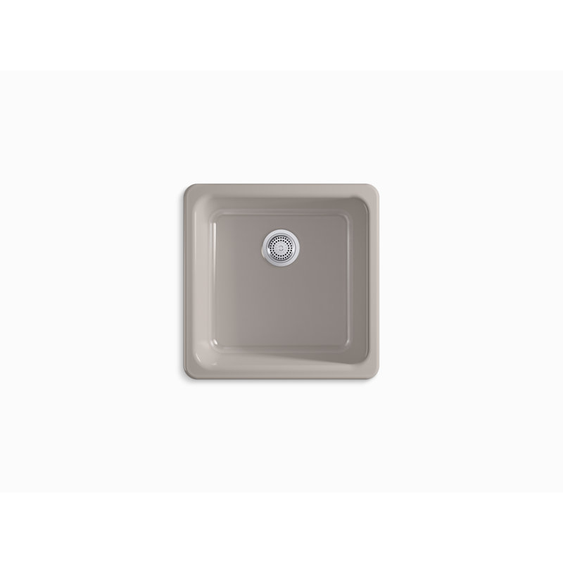 Iron/Tones 21 In. Top-/Undermount Single-Bowl Bar Sink